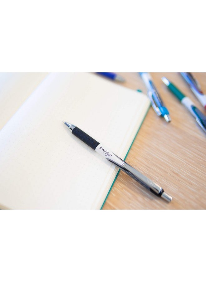 Zebra Pen Zebra Pen Z-Grip Flight Retractable Ballpoint Pen, Bold Point, 1.2mm, Assorted Color Ink, 10-Pack (21901)  - Image 3