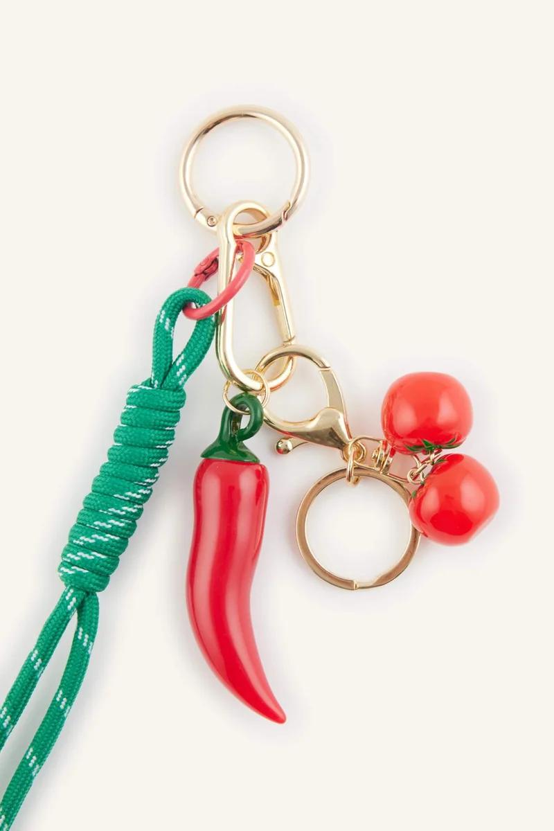 Defacto  Woman Red Pepper Shaped Keychain for Women | Best Price UAE