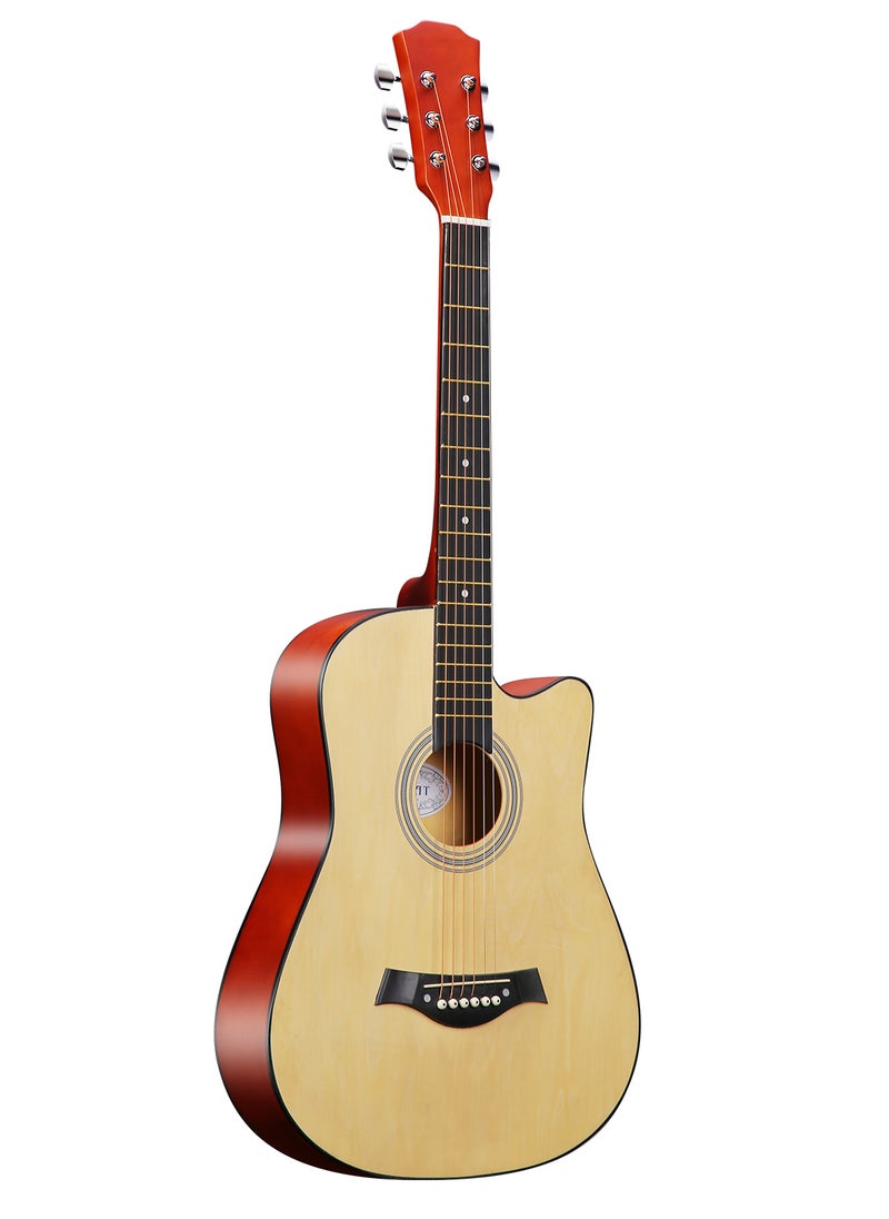 Sharpdo - 38-Inch Beginner High Quality Basswood Guitar with Guitar Accessories, Suitable for Beginners - Image 1
