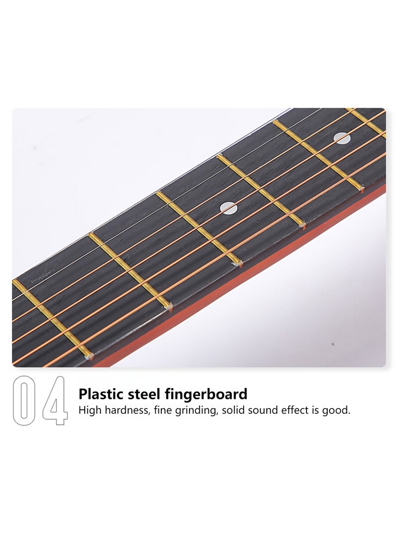 Sharpdo - 38-Inch Beginner High Quality Basswood Guitar with Guitar Accessories, Suitable for Beginners - Image 1