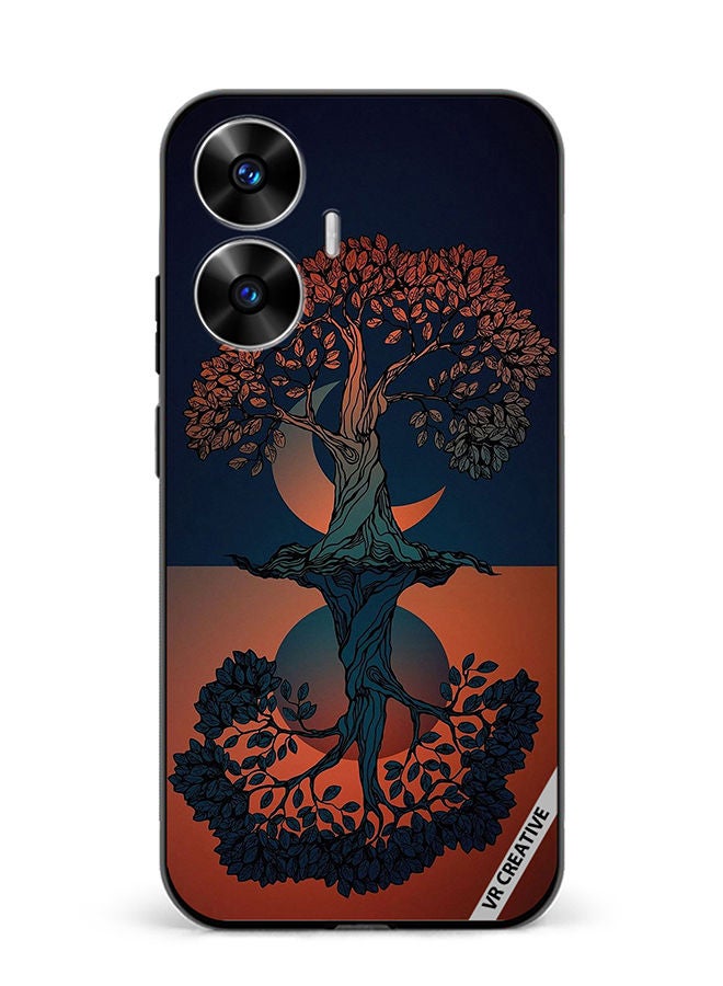 VR CREATIVE Protective Case Cover For Realme C55 Tree Design Multicolour - Image 1