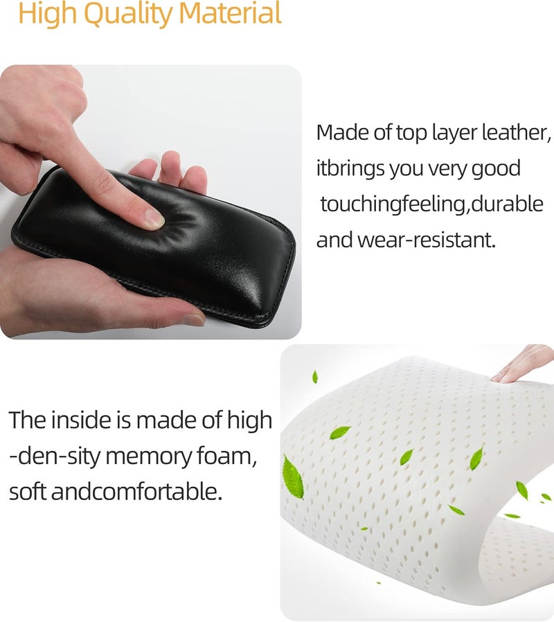 SUJADE YAKEFLY 2 Pack Soft Car Center Console Knee Leg Elbow Cushion Pad,Universal Leather Car Armrest Pillow Car Knee Cushion Elbow Pillow Thigh Support Comfort Pillow,Automotive Interior Accessories - Image 5