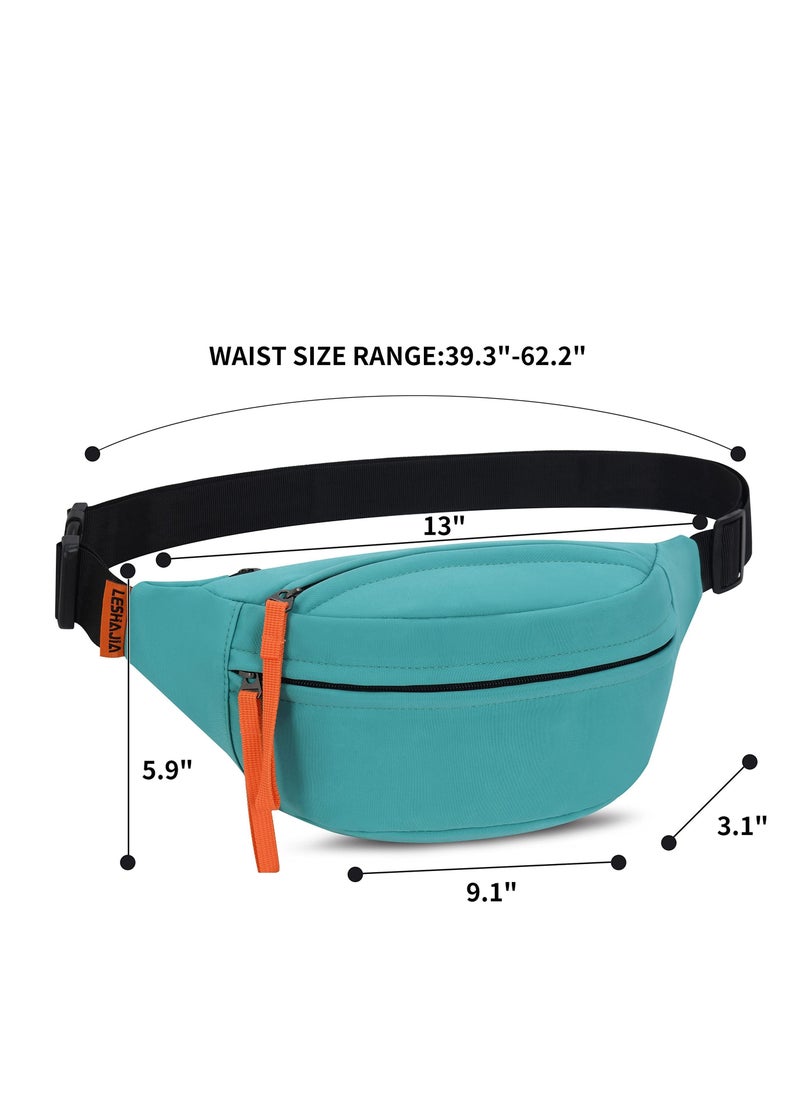 Captaintech Unisex Pack Belt Crossbody Bag, Adjustable High Capacity Waterproof Strap Waist Pouch Bags, Easy Carry Any Phone for Travelling Workout Outdoor Sports  - Image 5