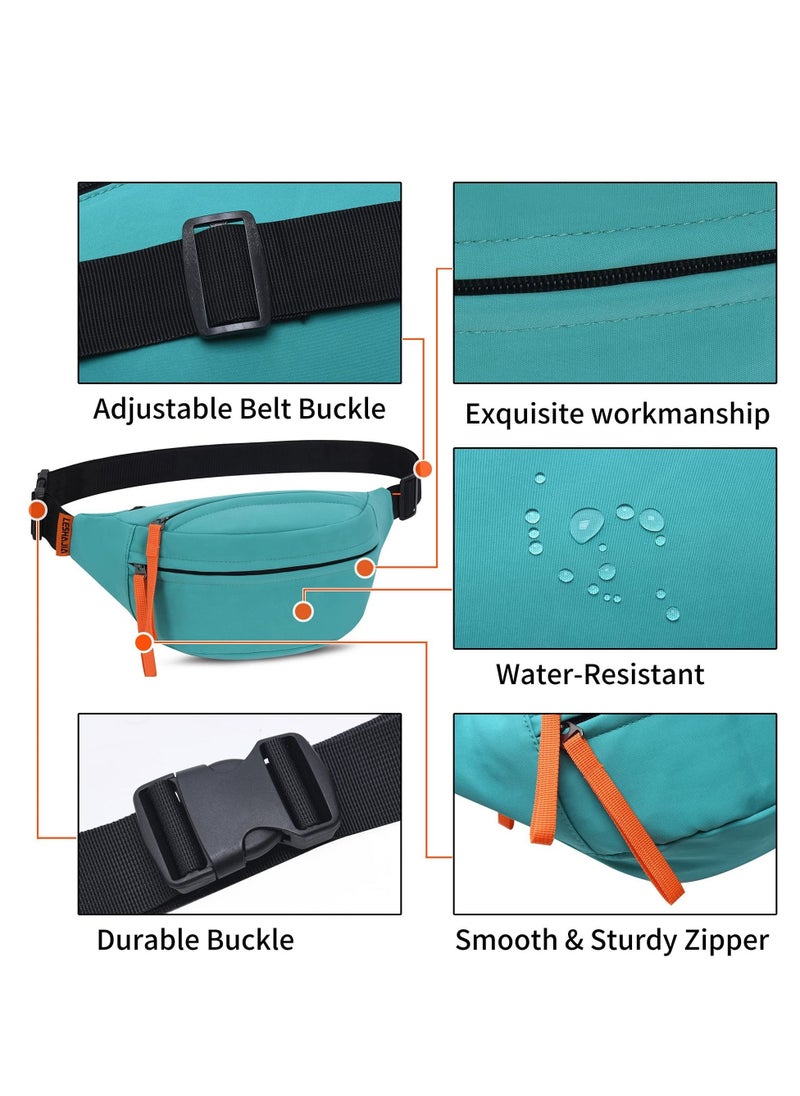Captaintech Unisex Pack Belt Crossbody Bag, Adjustable High Capacity Waterproof Strap Waist Pouch Bags, Easy Carry Any Phone for Travelling Workout Outdoor Sports  - Image 4