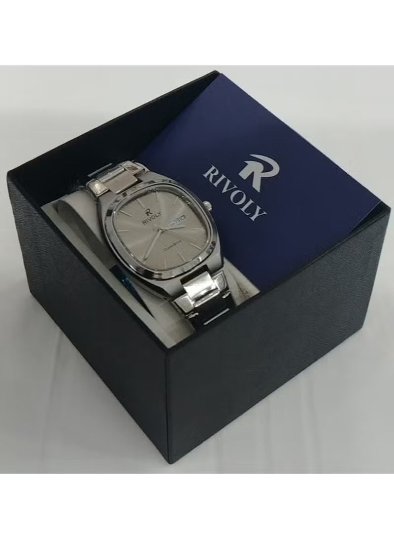 ريفولي ساعة ريفولي الرجالية، أناقة وجودة عالية، إصدار جديد، ستانلس ستيل