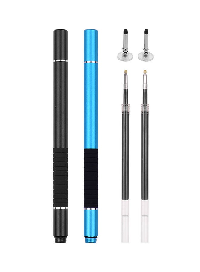NIBEMINENT 2-Piece 2-In-1 Precision Stylus Pen Black/Blue - Image 1