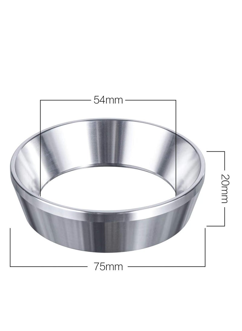 SYOSI 54mm Espresso Dosing Funnel, Stainless Steel Coffee Dosing Ring Compatible with 54mm Breville Portafilter  - Image 3