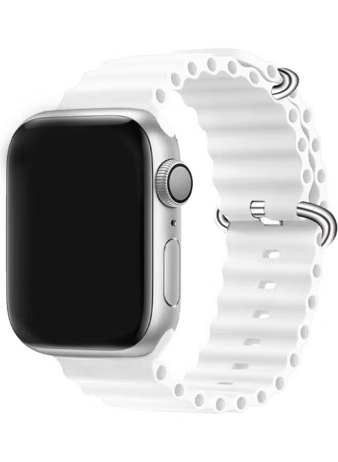 3 Pieces Replacement Band for Apple Watch Band 49mm 46mm 45mm 44mm - Alpine Loop Band for Women Men - Adjustable With Metal G-Hook Strap For iWatch Ultra Series SE 8/7/6/5/4/3/2/1 - White/Black/Grey - Image 2