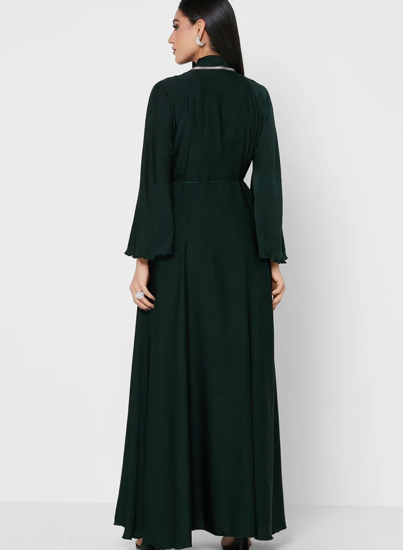 Khizana Flute Sleeve Abaya