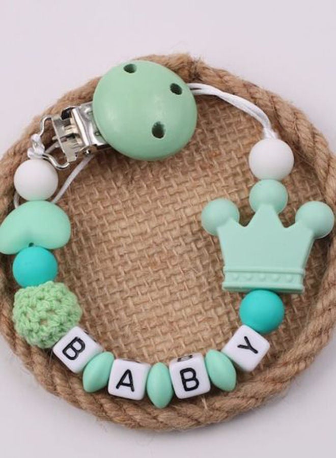 NIBEMINENT Beads Chain Rope Anti-Drop Silicone Pacifier Clip Teether Nipple Holder - Image 3