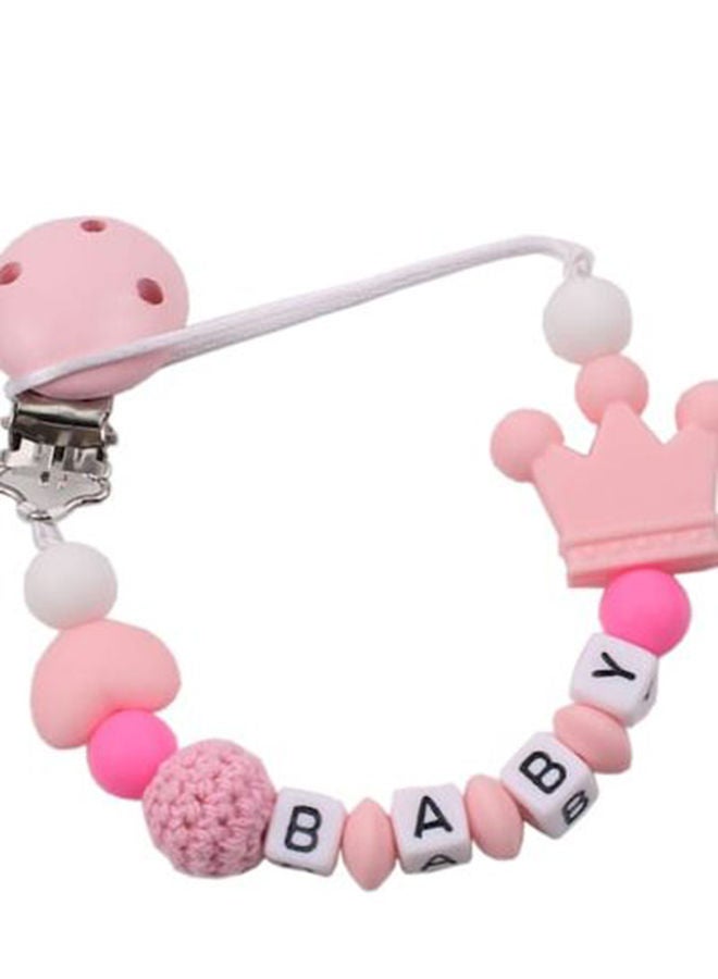 NIBEMINENT Beads Chain Rope Anti-Drop Silicone Pacifier Clip Teether Nipple Holder - Image 2