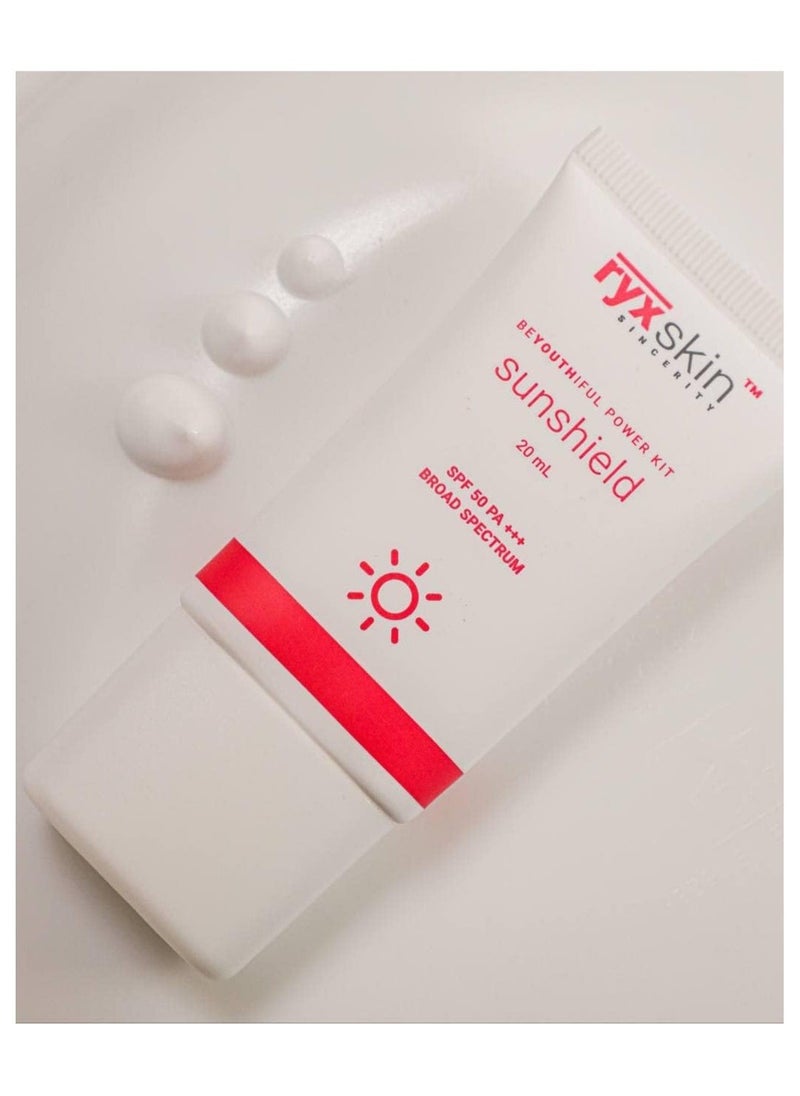 ryxskin sincerity - Sunshield SPF 50++, Ultimate Sunscreen for Women, Perfect Sun Cream Moisturizer, Everyday SPF Protection, Barrier-Boosting, Hydrating, and Makeup Primer, 20ml. - Image 1