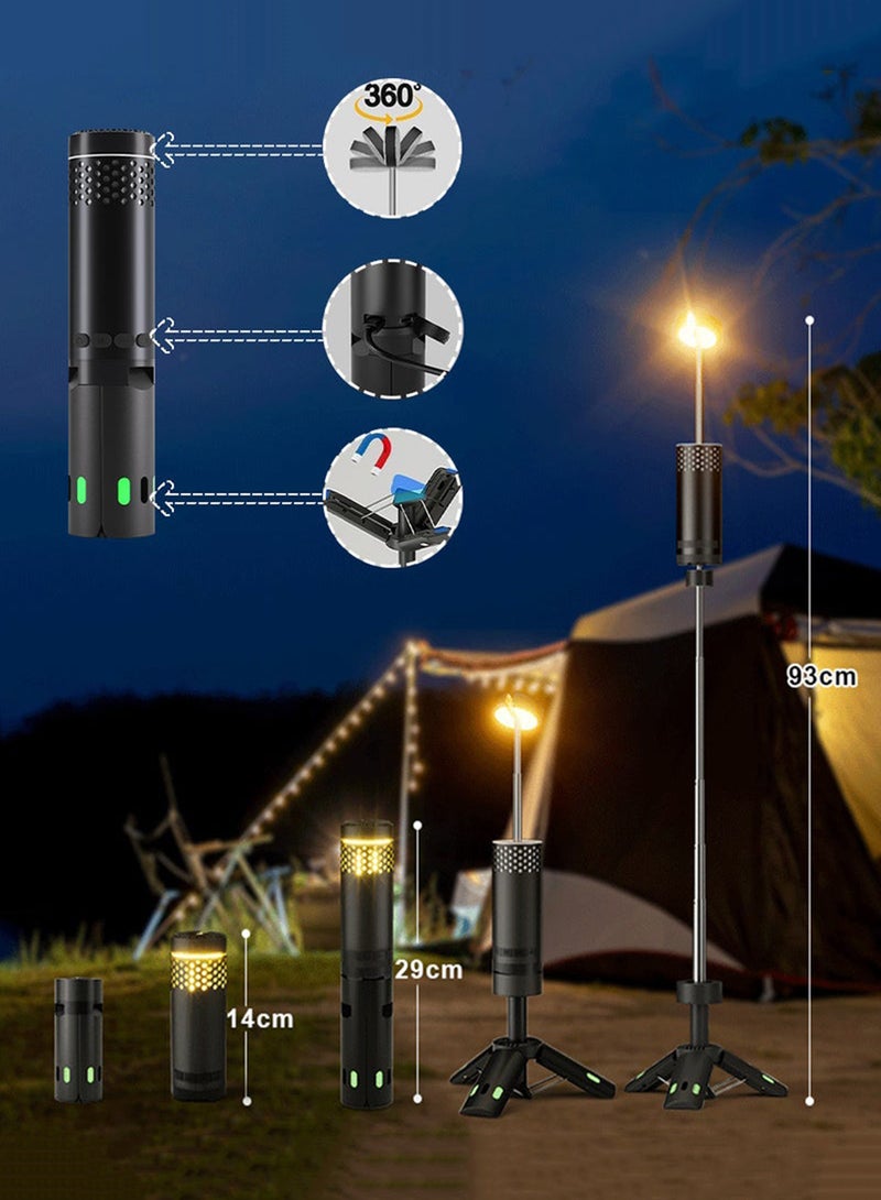 EzzySo Split - type foldable magnetic camping light, rechargeable, IPX64 waterproof, flashlight, portable foldable tent light, suitable for power outages, camping, hiking, emergencies - Image 4