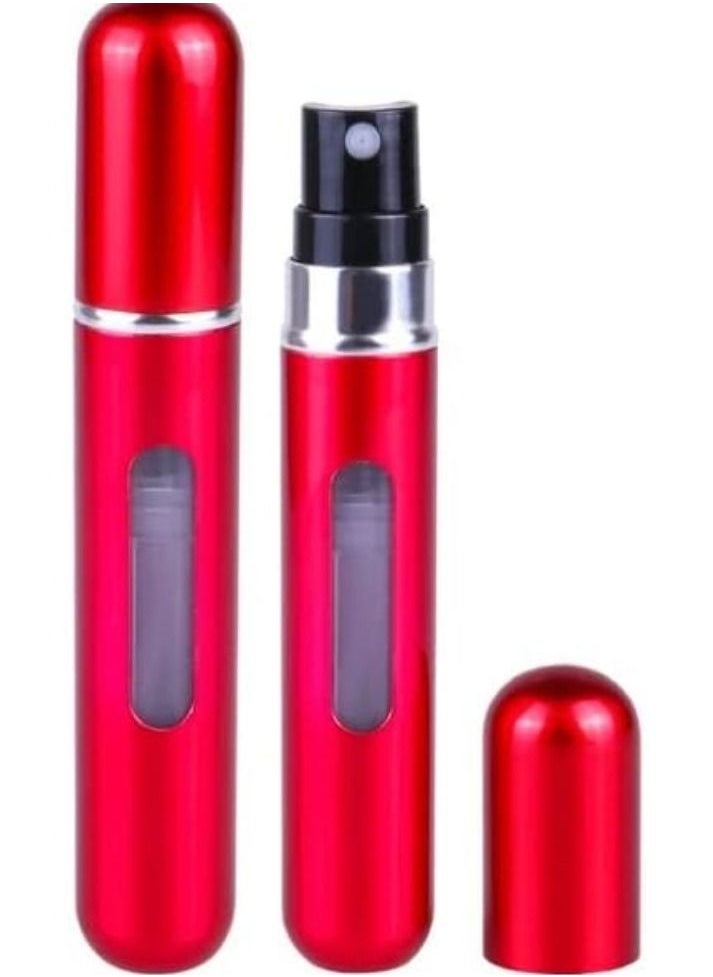 Generic - Mini Portable Refillable Perfume Atomizer Bottle, Perfume Pump Case, Perfume Atomizer Bottle, Refillable Perfume Atomizer, Travel Refillable Perfume Atomizer (8ml, 1 Pack,Red) - Image 1