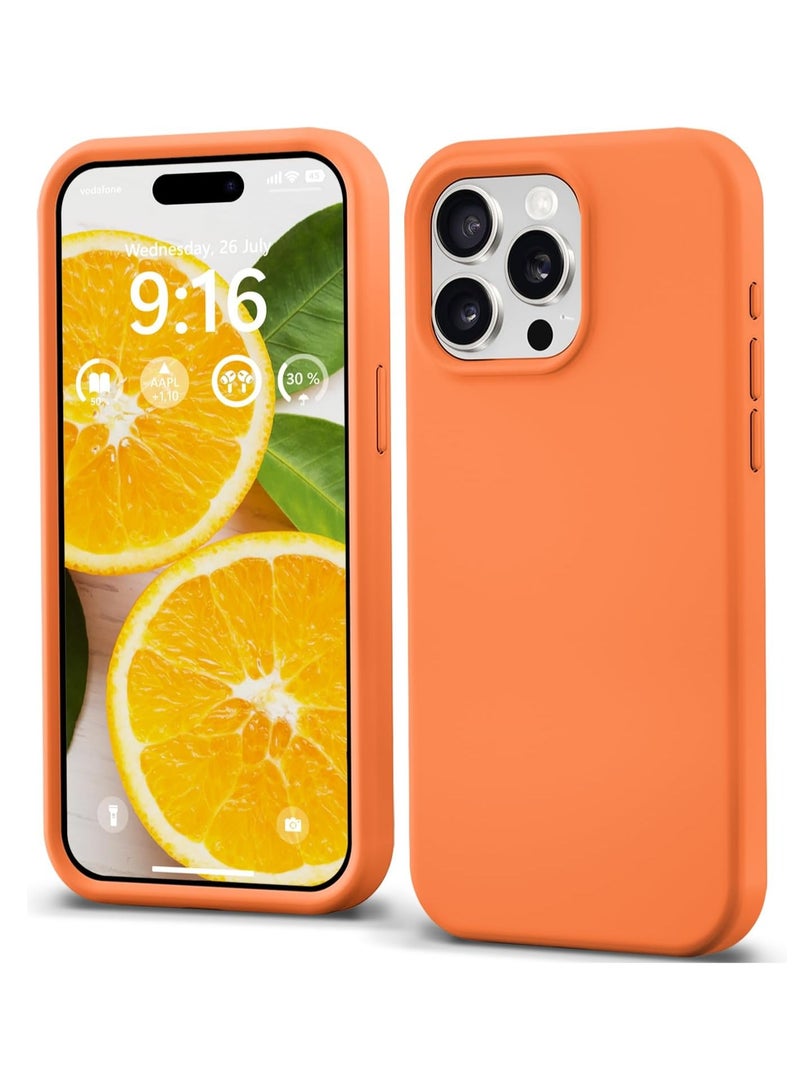 BORTONY iPhone 15 Pro Case Liquid Silicone Gel Rubber Soft Silky Touch Anti Scratch Shockproof Protective Cover 6.1 Inch - Image 1