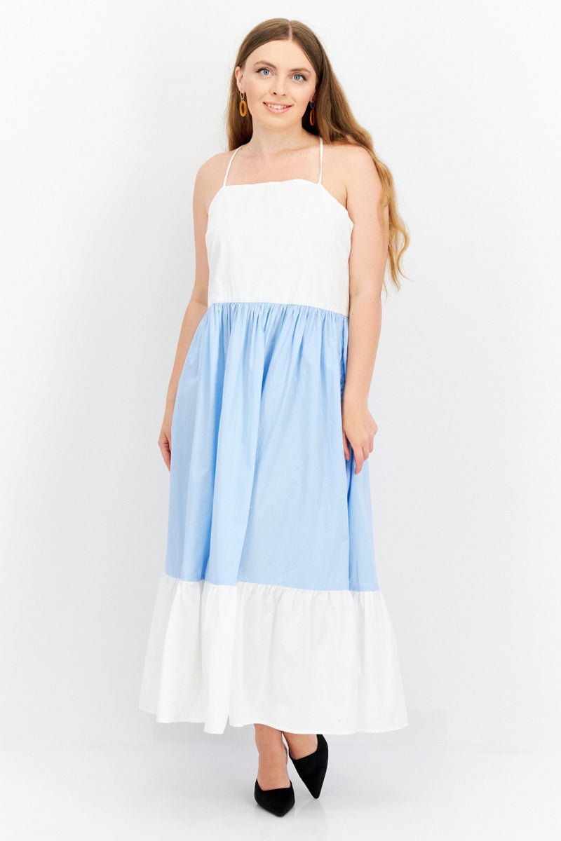 Riley & Rae Women Colorblock Maxi Dress, Multicolor - Image 1