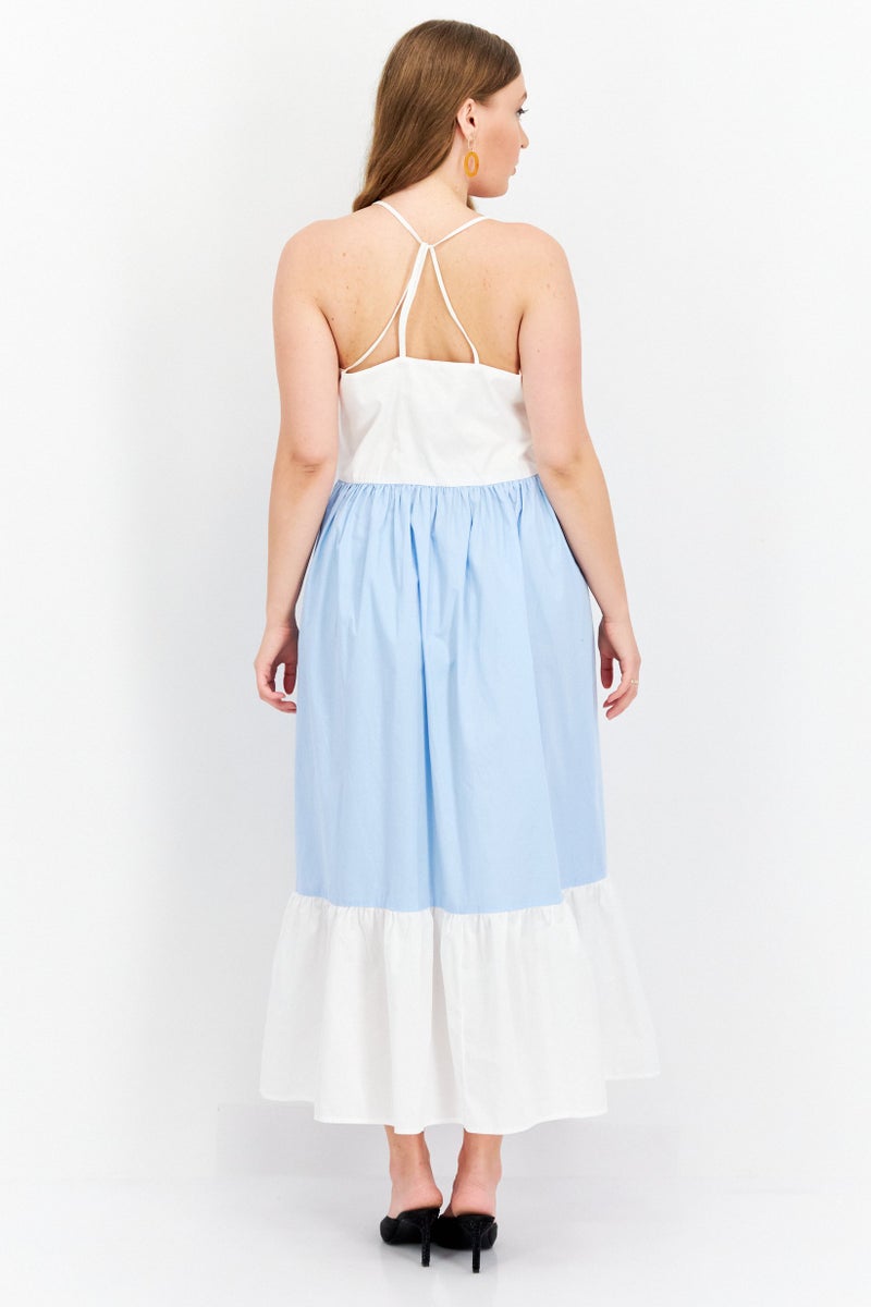 Riley & Rae Women Colorblock Maxi Dress, Multicolor - Image 4