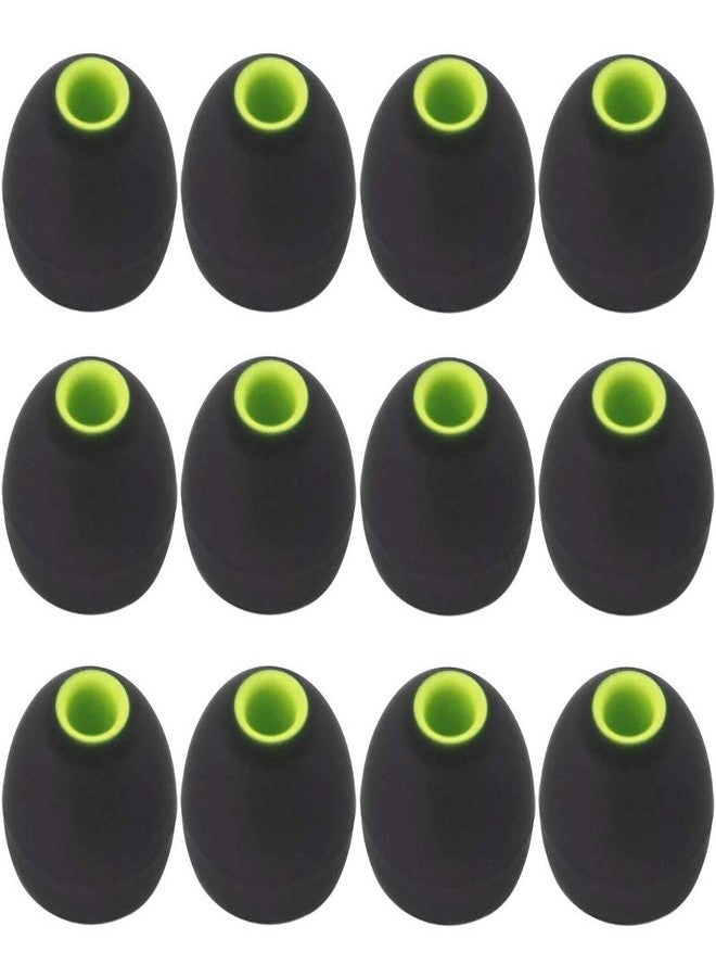 BLLQ 12PCS Large Size Replacement Eartips Eargels Earpads Ear Tips Gels Bud for Powerbeats Pro, BeatsX, Senso, TOZO, Sony & Other Inner Hole 3.8mm Earbud in-Ear Headphones,Black-Green,L - Image 1