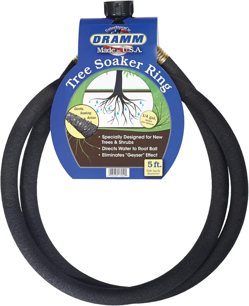 Dramm Corporation 1017052 Color Storm Tree Soaker Ring 5feetBlack