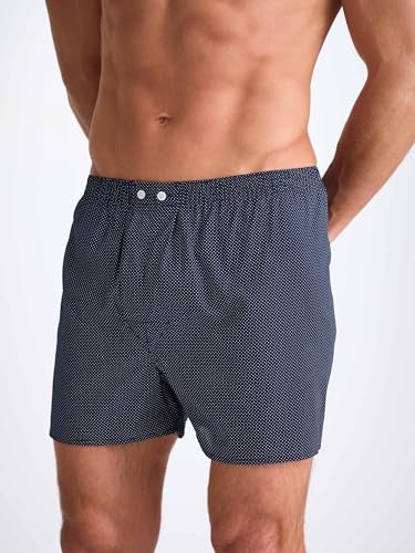 Derek Rose Men's Plaza 21 Boxer Short, Navy, XX-Large - Image 2