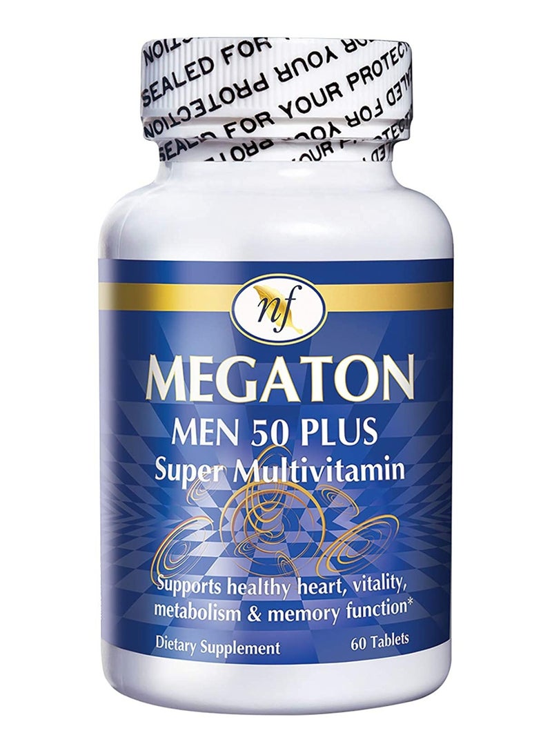 Natural Fervor Nf Megaton Men 50 Plus 60 Tabs