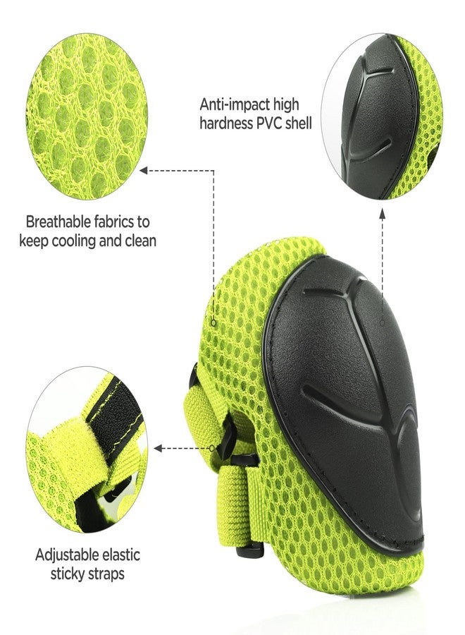 DaCool Kids Bike Helmet Skateboard Knee Pads - Toddler Helmet Adjustable for 3~10yrs Girls Boys Child Kids Protective Gear Set for Sport Cycling Bike Roller Skating Scooter,Green - Image 4