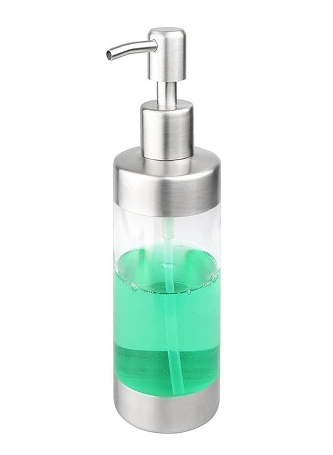 Mishrit Premium Stainless Steel Foam Soap Dispenser 350ml with Acrylic Bottle, Refillable Pump for Home, Kitchen, Bathroom Handwash & Lotion Use - Image 5