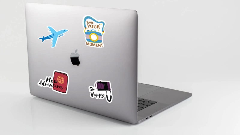 D2C Travel Stickers Pack | 44 Waterproof Adventure Decals for Luggage, Laptop & Scrapbook | World Travel Stickers for Suitcase, Journal & Car | Wanderlust Aesthetic - Image 2