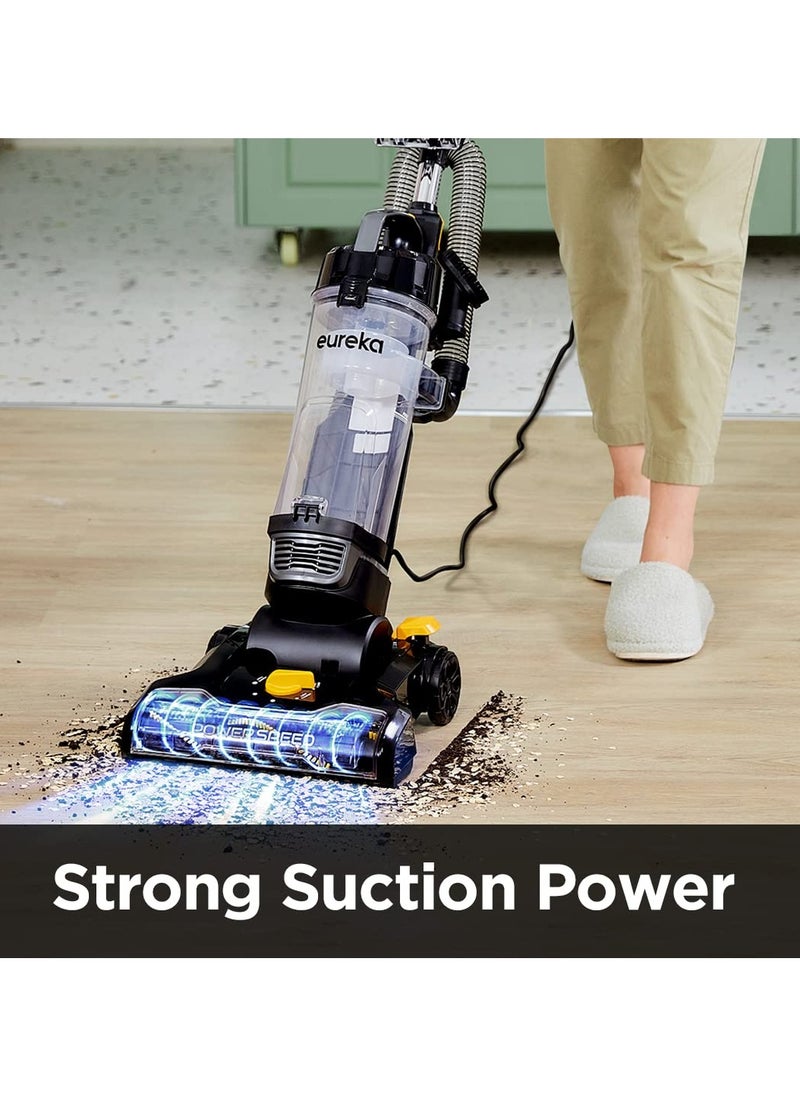 EUREKA Upright Vacuum Cleaner PowerSpeed Turbo Corded Vacuum Powerful Suction Lightweight Multi-usage All in One Vacuum for Pets Hair, Carpet, Hard Floor, Tile Floor  - Image 2