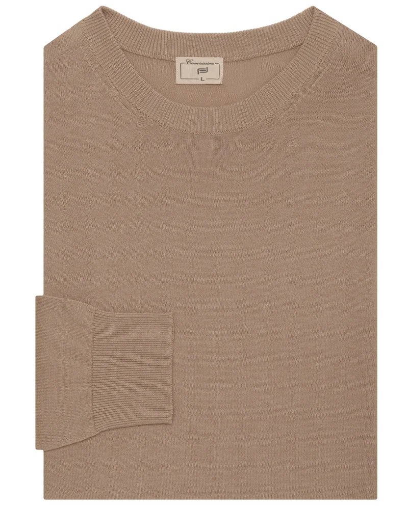 Camicissima Cotton Basic Crew Neck Sweater