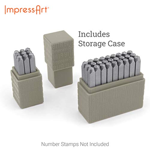 ImpressArt - Basic Typewriter Uppercase 3mm Metal Stamp Letter Set for Metal Stamping Projects and Jewelry Stamping - Image 3
