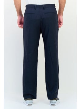 SELECTED Men Regular Fit Solid Dress Pants, Dark Grey  - Image 4