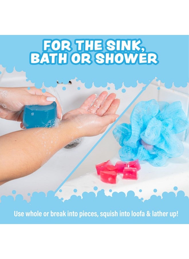 Tub Works - ® Jiggly Jelly Soap Kids Soap Bath Toy, 6 Pack | Wobbly, Squishy & Fun Kids Bath Soap | Fresh, Fruity Scents | Nontoxic | Bath & Shower Jellies For Kids | Sensory Fun Kids & Toddler Bath Toys - Image 1