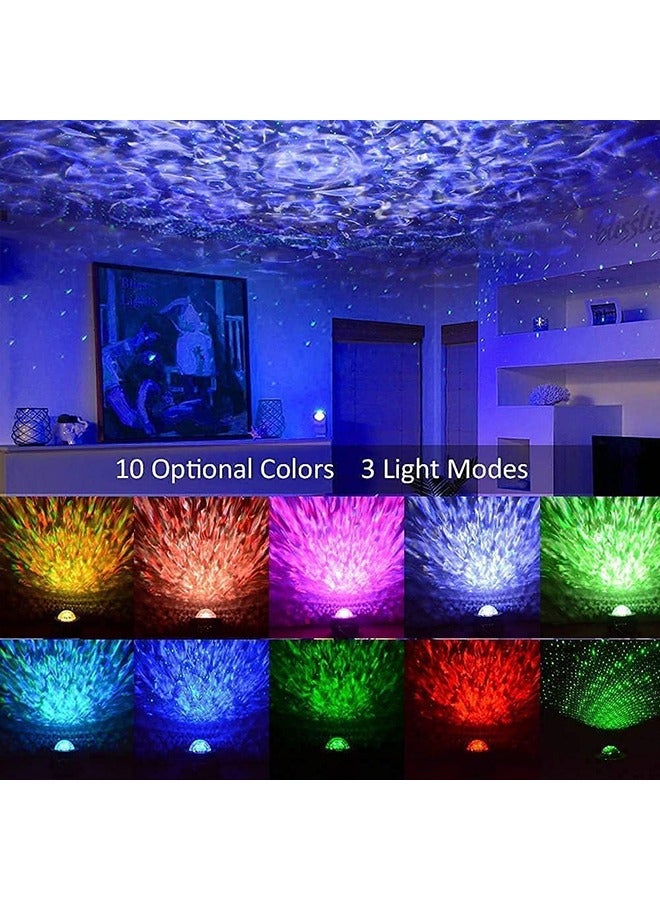 جهاز عرض النجوم، ضوء ليلي LED لسقف غرفة النوم، 3 في 1 مصباح ليزر ضوء السماء مع مكبر صوت بلوتوث وجهاز تحكم عن بعد للأطفال، البالغين، غرف الألعاب، المسرح، حفلات الزفاف وأعياد الميلاد، تزيين الغرفة - Image 2