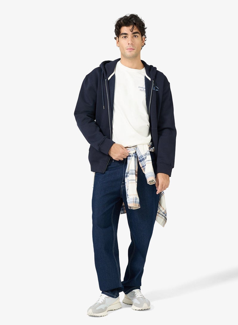 جس تيشيرت بياقة دائرية وطبعة خلفية - Image 4