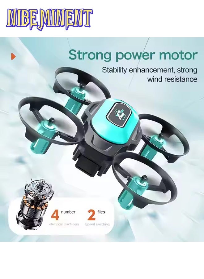 NIBEMINENT RC Drone with 360° Rotation, Strong Power Motor, USB Rechargeable, Pocket-Sized, Intelligent Vertical Suspension, Multi-Speed Control, One-Key Takeoff and Landing, Suitable for Beginners, a Cool and Interesting Toy - Image 1