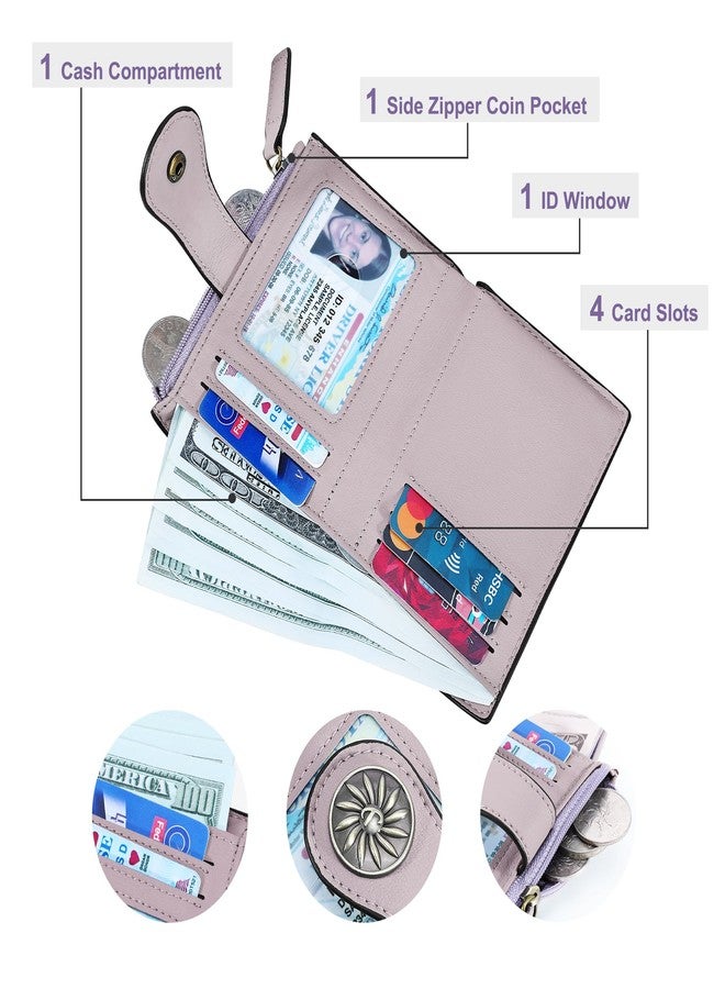 Tipmile Small Wallet for Women Bifold RFID Blocking Card Holder Leather Wallets with Zipper Coin Pocket - Image 2