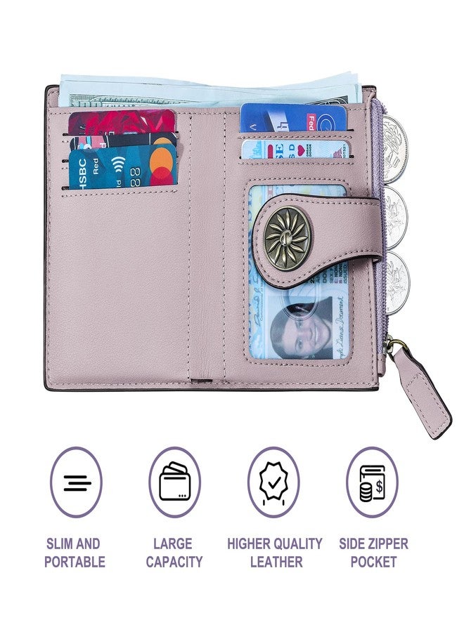 Tipmile Small Wallet for Women Bifold RFID Blocking Card Holder Leather Wallets with Zipper Coin Pocket - Image 5