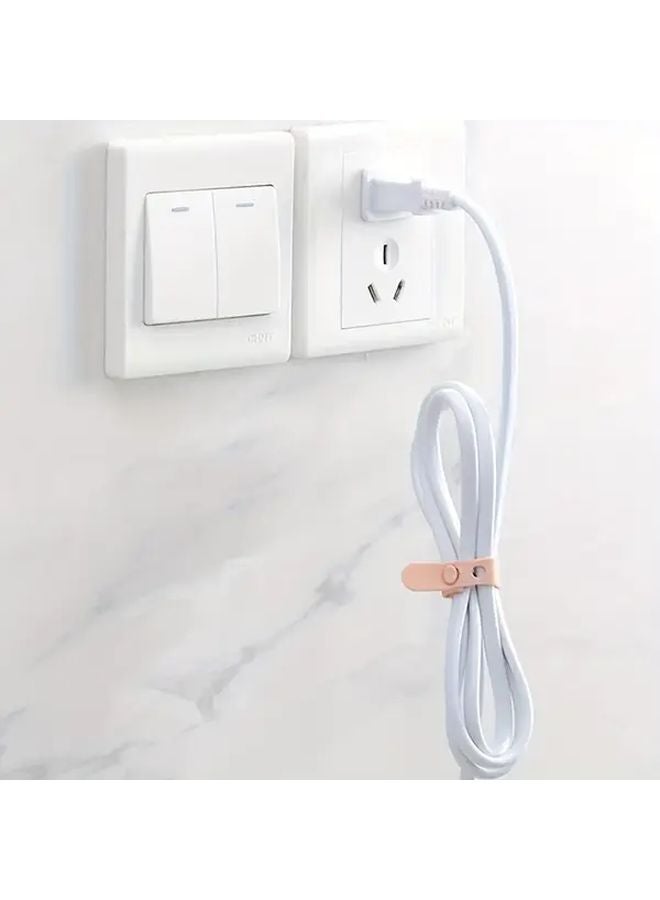 20 قطعة منظمات كابلات سيليكون قابلة لإعادة الاستخدام، أربطة إدارة عالية المرونة للإلكترونيات - Image 2