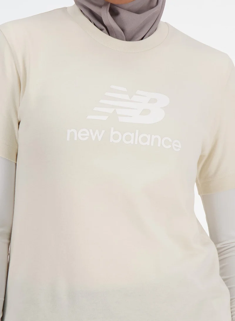New Balance  Stacked Logo T-Shirt for Women | Best Price UAE