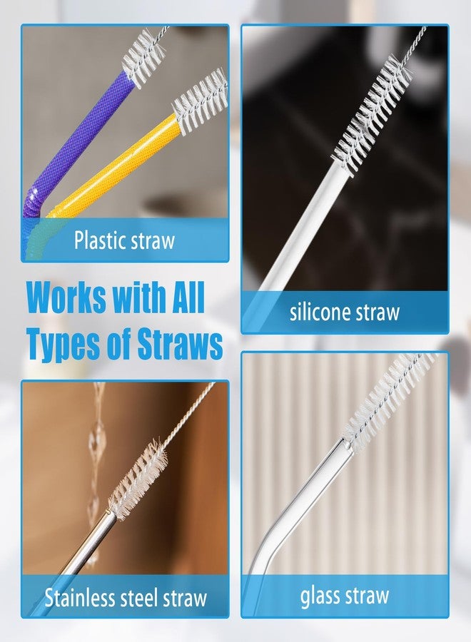 AONEZ 7Pcs 3-in-1 Cup Lid Gap Cleaning Brush & Straw Brush Set, Reusable Metal Straw Cleaner Brush, Multifunctional Cleaning Kit for Various Cup Lids - Image 4