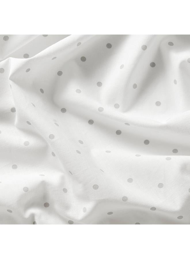 زبون ستائر برباط، زوج واحد، منقط/أبيض، 120×300 سم - Image 5