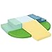 TODIBY 6Piece Soft PU Leather Toddlers Climbing Toys Baby Foam Climbing Blocks for Toddlers 3 Foam Play Gym Climbing Structures Indoor Climb and Crawl Activity Play Set Light Blue and Green - Image 3