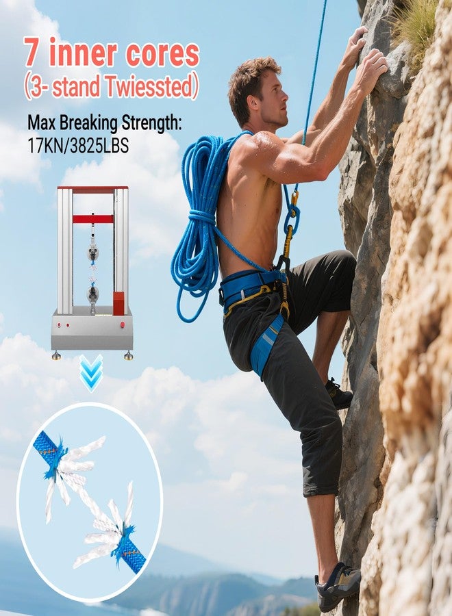 Brobantle 10.5mm Climbing Rope,32FT Static Rock Climbing Rope for Escape Rope Ice Climbing Equipment Fire Rescue Parachute - Image 2