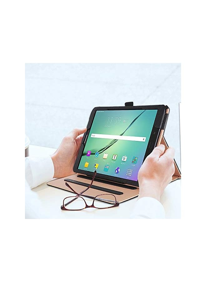 Procases - ProCase Galaxy Tab S3 9.7 Case, Stand Folio Case Cover for Galaxy Tab S3 Tablet (9.7 Inch, SM-T820 T825 T827), with Multiple Viewing Angles, Document Card Pocket -Black - Image 1