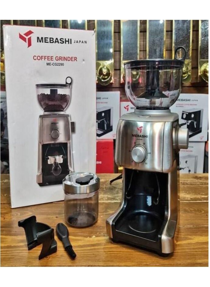 Mebashi Coffee Grinder ME-GC2290, 130W, Stainlsteel Blade, 16 levels of Grinding - Image 2