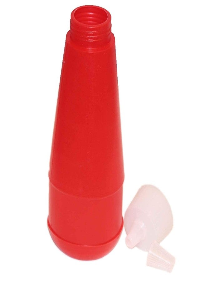 ImegaZ Reusable Squeezy Sauce Bottle, Food Grade Ketchup Bottle, Freezer Safe (400 ML, Red color, Pack of 3) - Image 4