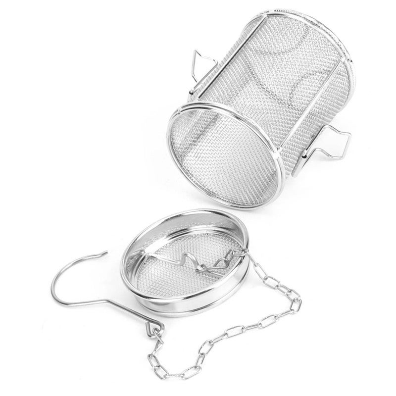 Tea Ball: 304 Stainless Steel Wire Mesh Strainer - Rustproof Durable Seasoning Infuser with Chain Hook for Leaf Tea, Soup Seasonings & Home Kitchen Use - Image 2
