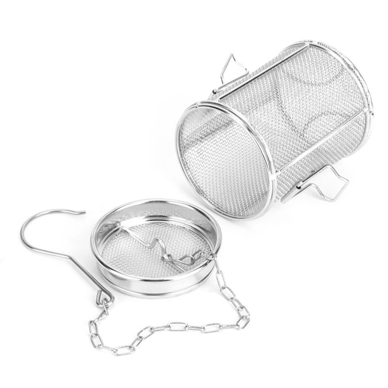 Tea Ball: 304 Stainless Steel Wire Mesh Strainer - Rustproof Durable Seasoning Infuser with Chain Hook for Leaf Tea, Soup Seasonings & Home Kitchen Use - Image 3