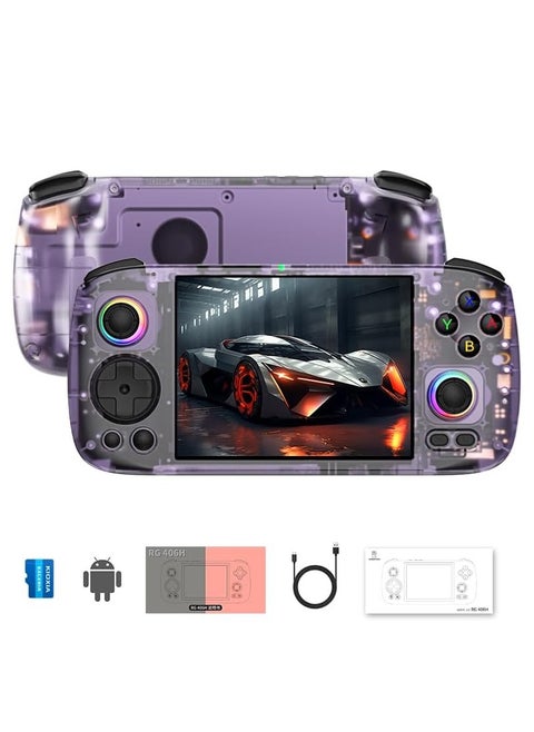 RG406H Handheld Game Console Unisoc T820 Android 13 5000 mAh 4-inch IPS screen Large-angle 3D Hall Joystick Hall Rigger 5G WIFI Bluetooth Retro Video Players